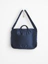 Bio-Nylon TANKER Sling Bag w/ Zip Navy (XL) by Porter Yoshida & Co. at Couverture & The Garbstore
Back View