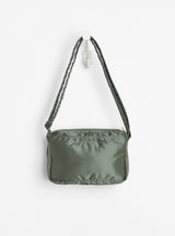 Bio-Nylon TANKER Sling Bag w/ Zip Sage Green by Porter Yoshida & Co. at Couverture & The Garbstore
Back View