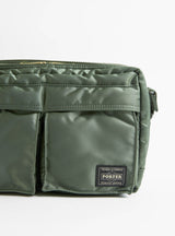 Bio-Nylon TANKER Sling Bag w/ Zip Sage Green by Porter Yoshida & Co. at Couverture & The Garbstore
Close-up