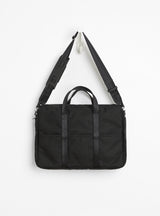 TENSION 2Way Briefcase Black by Porter Yoshida & Co. at Couverture & The Garbstore
Back View