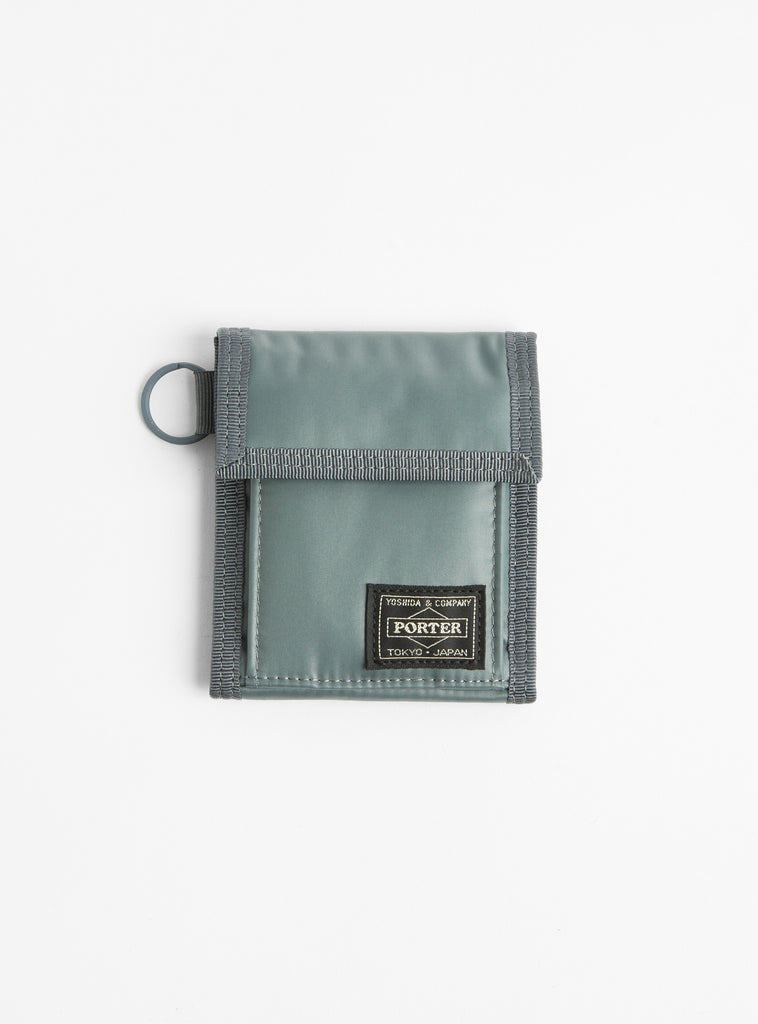 CAPSULE Square Wallet Grey by Porter Yoshida & Co. at Couverture & The Garbstore
Front View