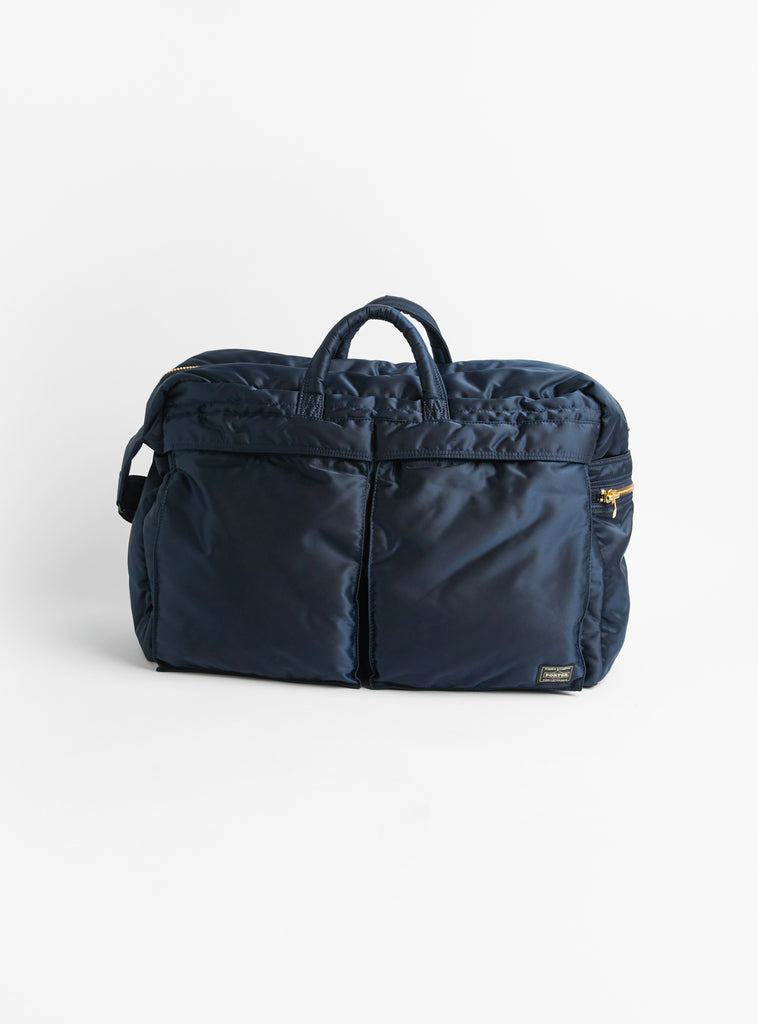 Bio-Nylon TANKER Duffle Bag Navy by Porter Yoshida & Co. at Couverture & The Garbstore 
Front View