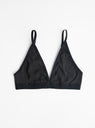 Carrie Soft Cup Bra Black by Elliot Organics at Couverture & The Garbstore
Front View 