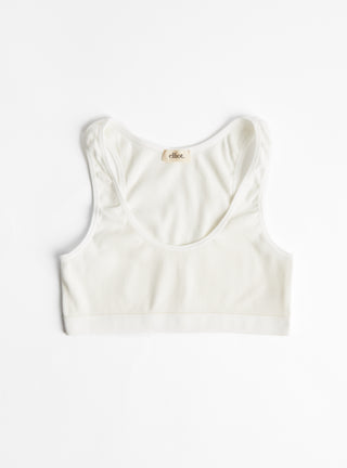 Freya Yoga Bra Natural White by Elliot Organics at Couverture & The Garbstore
Front View