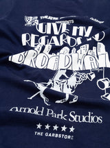 Vintage Broadway T-Shirt Navy by Arnold Park Studios at Couverture and The Garbstore close up