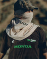 Garbstore & Honda DAX motorbike clothing T-shirt Black lifestyle shot