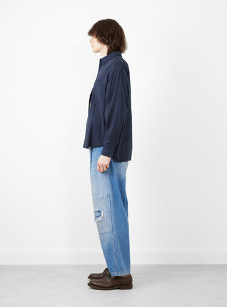 Warden Pant Washed Indigo by TDR at Couverture and The Garbstore side profile