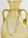 Two Tone Stanza Necklace Laura Lombardi at Couverture & The Garbstore womens necklace on a vase