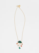 Cloud And Rain Chain Drop Necklace by Grainne Morton at Couverture and The Garbstore Main