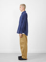 Double Pleat Chino Pants Tan by nanamica at Couverture and The Garbstore side profile