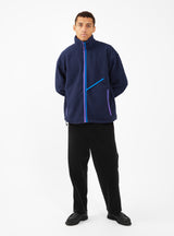 Zip Up Fleece Navy by Garbstore | Couverture & The Garbstore