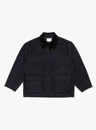 3-Layer Field Jacket Black Navy by Still By Hand at Couverture and The Garbstore 