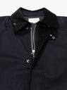 3-Layer Field Jacket Black Navy by Still By Hand at Couverture and The Garbstore close up