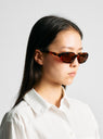 Barret Sunglasses Brown Leopard by Sun Buddies | Couverture & The Garbstore Model Shot