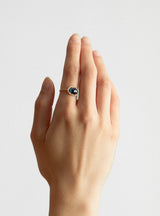 Blue Tourmaline Stella Ring At Couverture And The Garbstore Model Shot