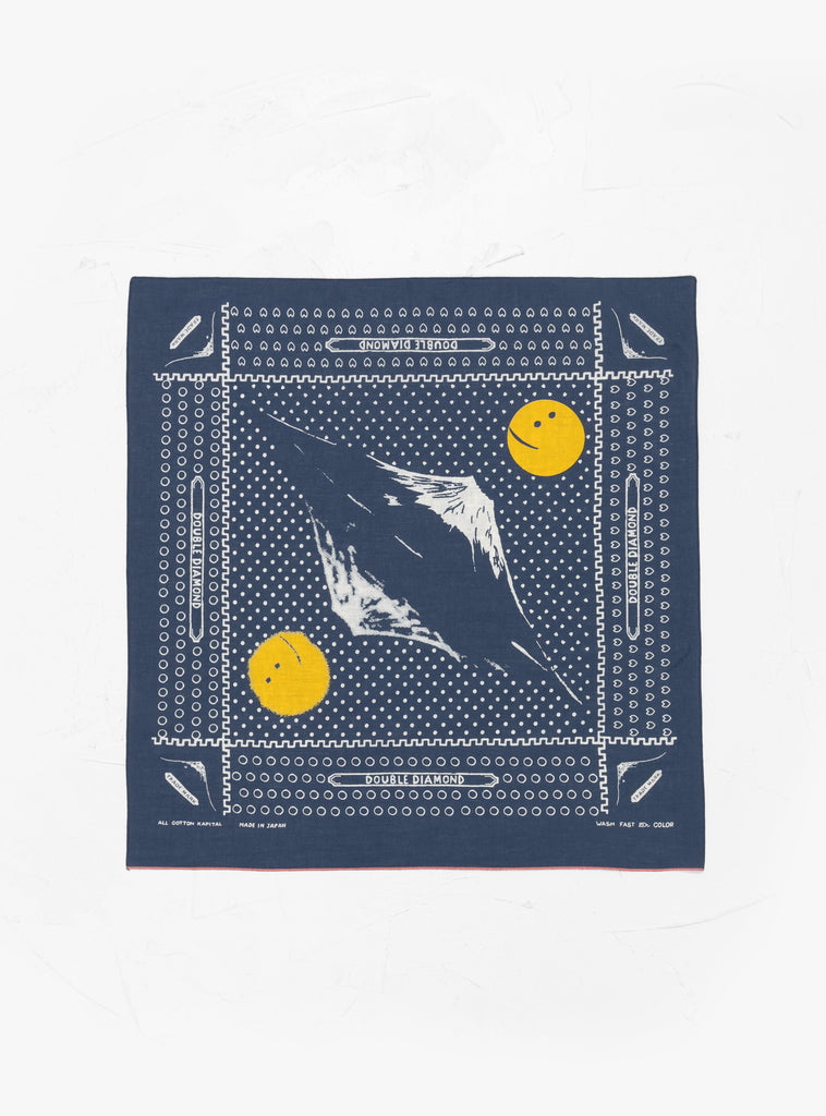 Fuji Fastcolor Selvedge Bandana Navy by Kapital at Couverture and The Garbstore