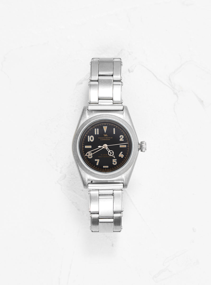 Vabble Steel 32 Watch Black & Silver by Vague Watch Co