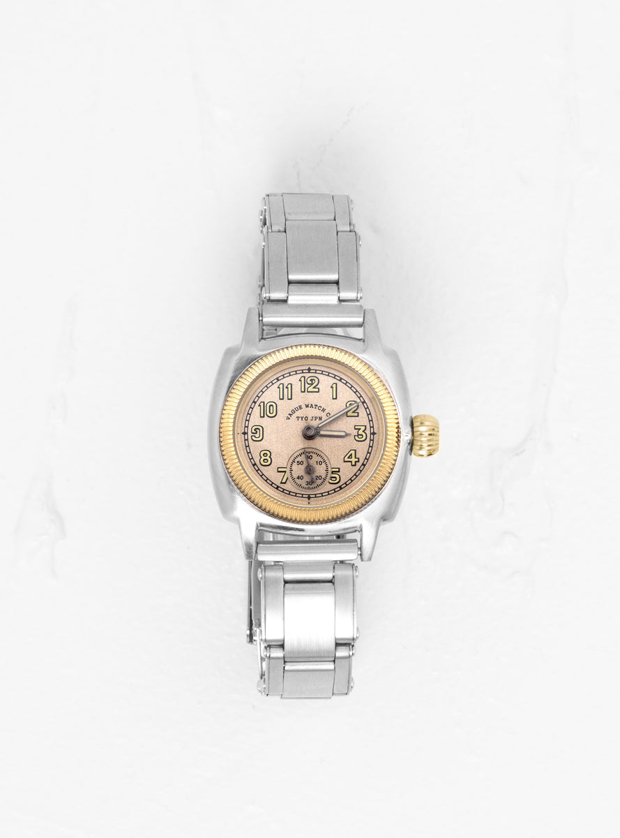 Coussin Early Steel Watch Gold & Silver