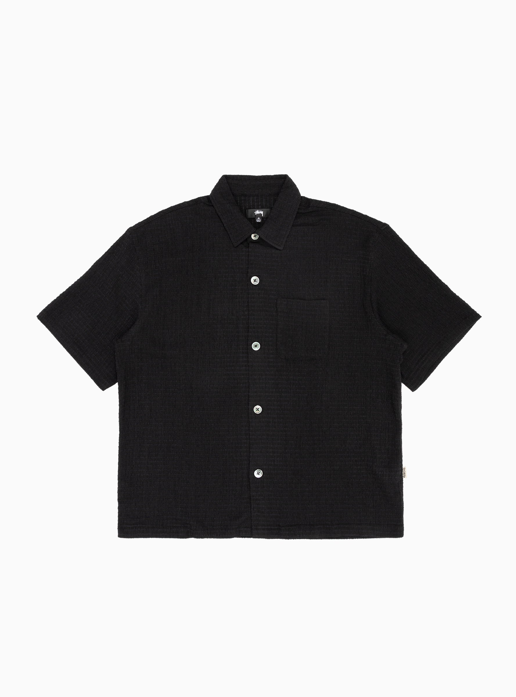 Wrinkly Shirt Black by Stüssy | Couverture & The Garbstore