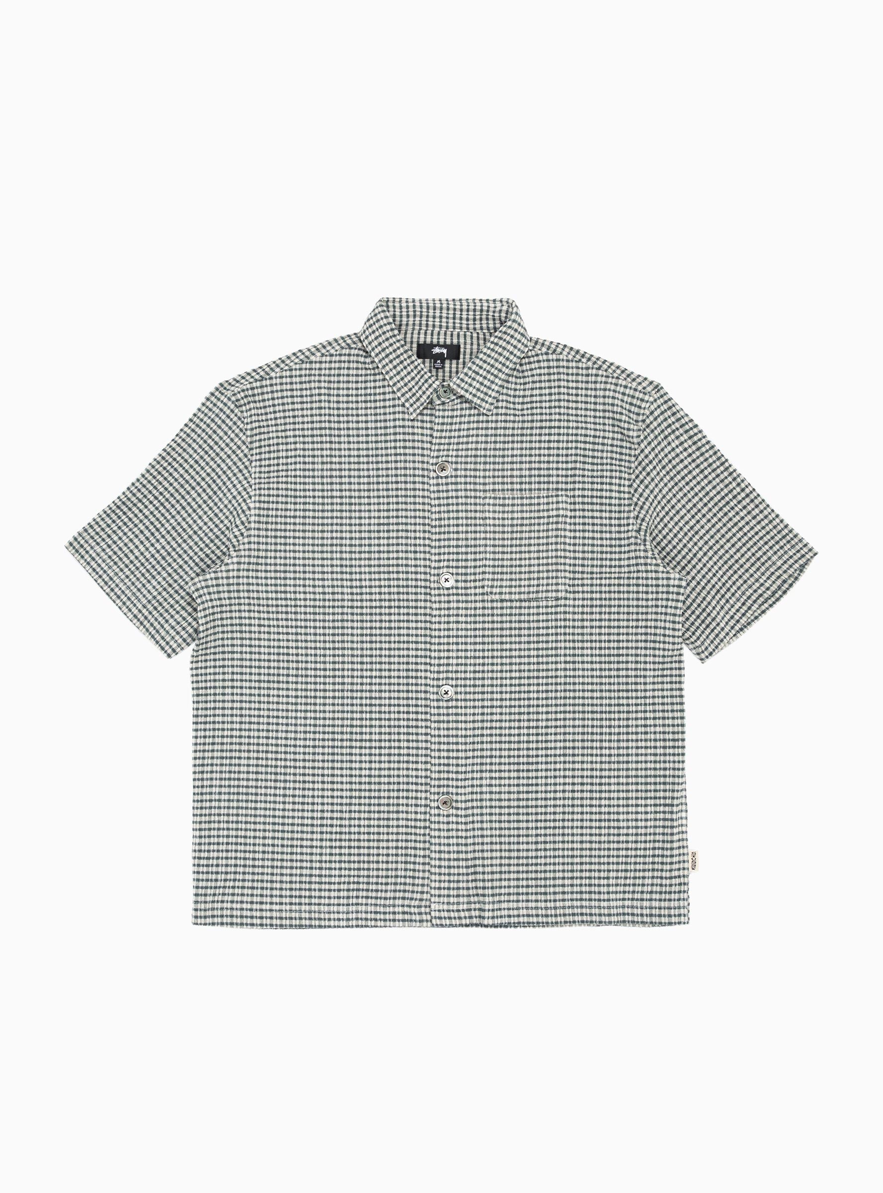 Wrinkly Shirt Green Gingham by Stüssy | Couverture & The Garbstore