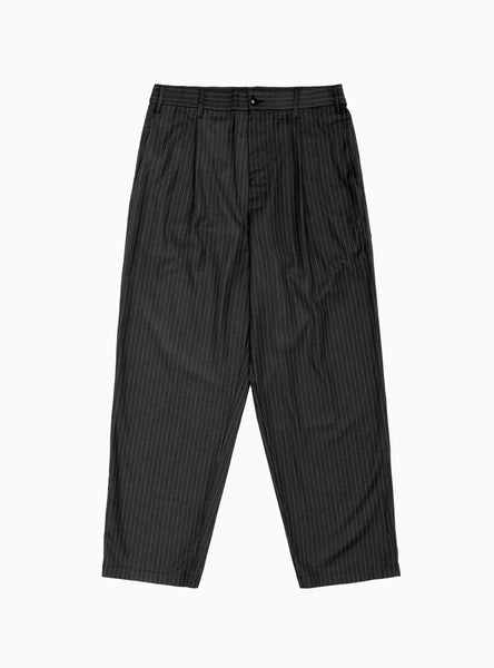 Volume Pleated Trousers Black Stripe by Stüssy | Couverture & The