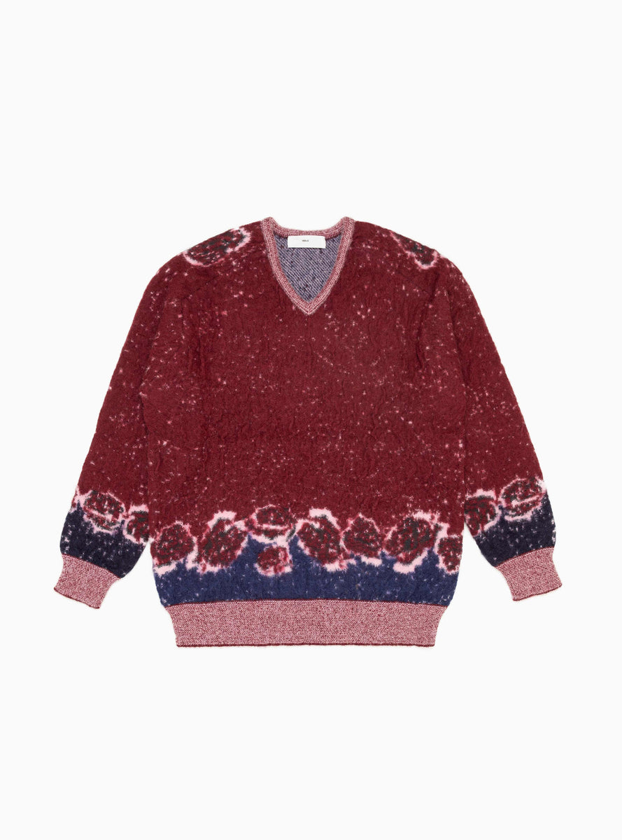 Jacquard Sweater Dark Red by TOGA VIRILIS | Couverture & The