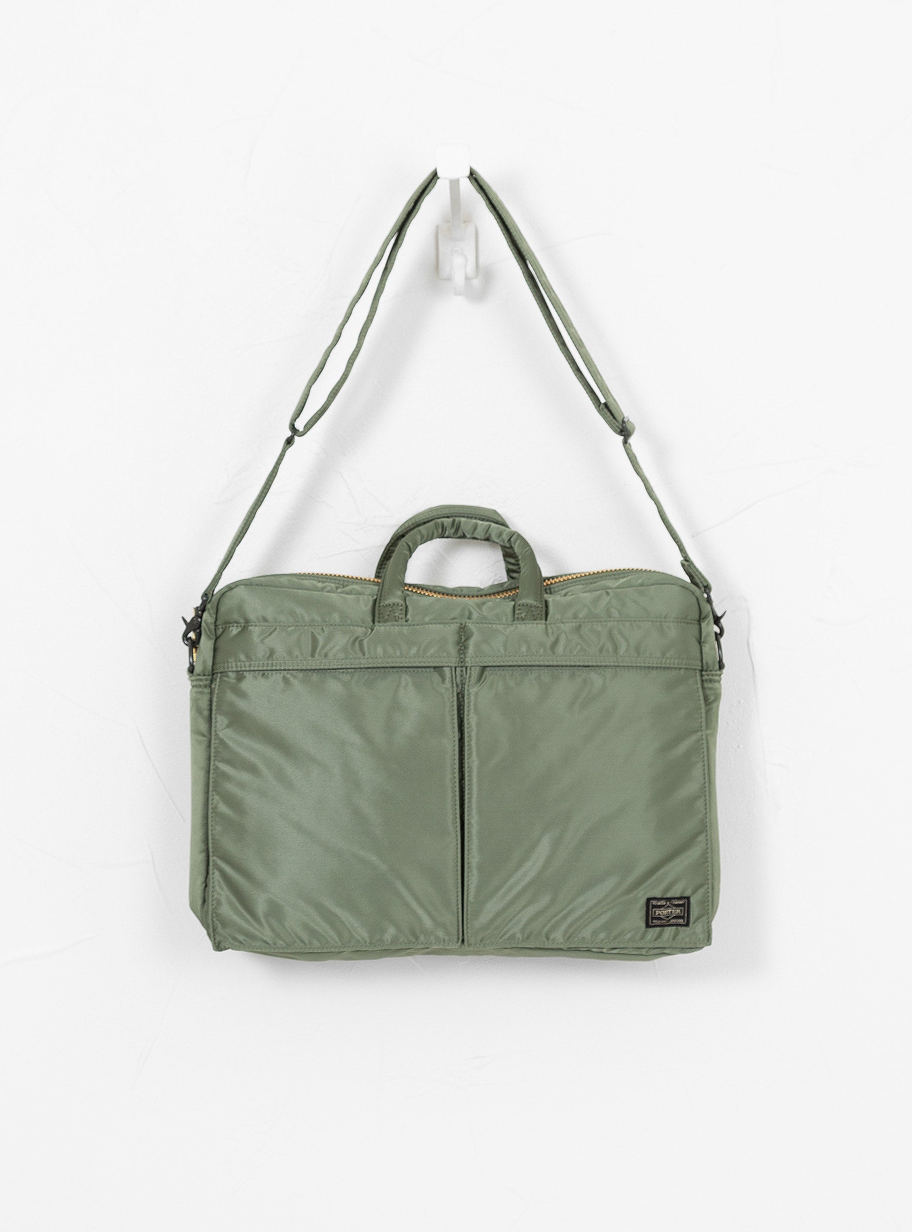 TANKER 2Way Briefcase Sage Green by Porter Yoshida & Co