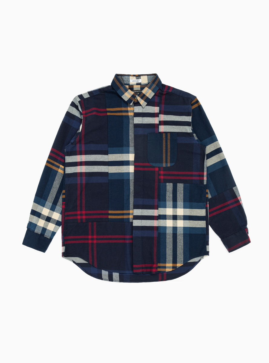 Big Plaid Combo Shirt Navy by Engineered Garments | Couverture