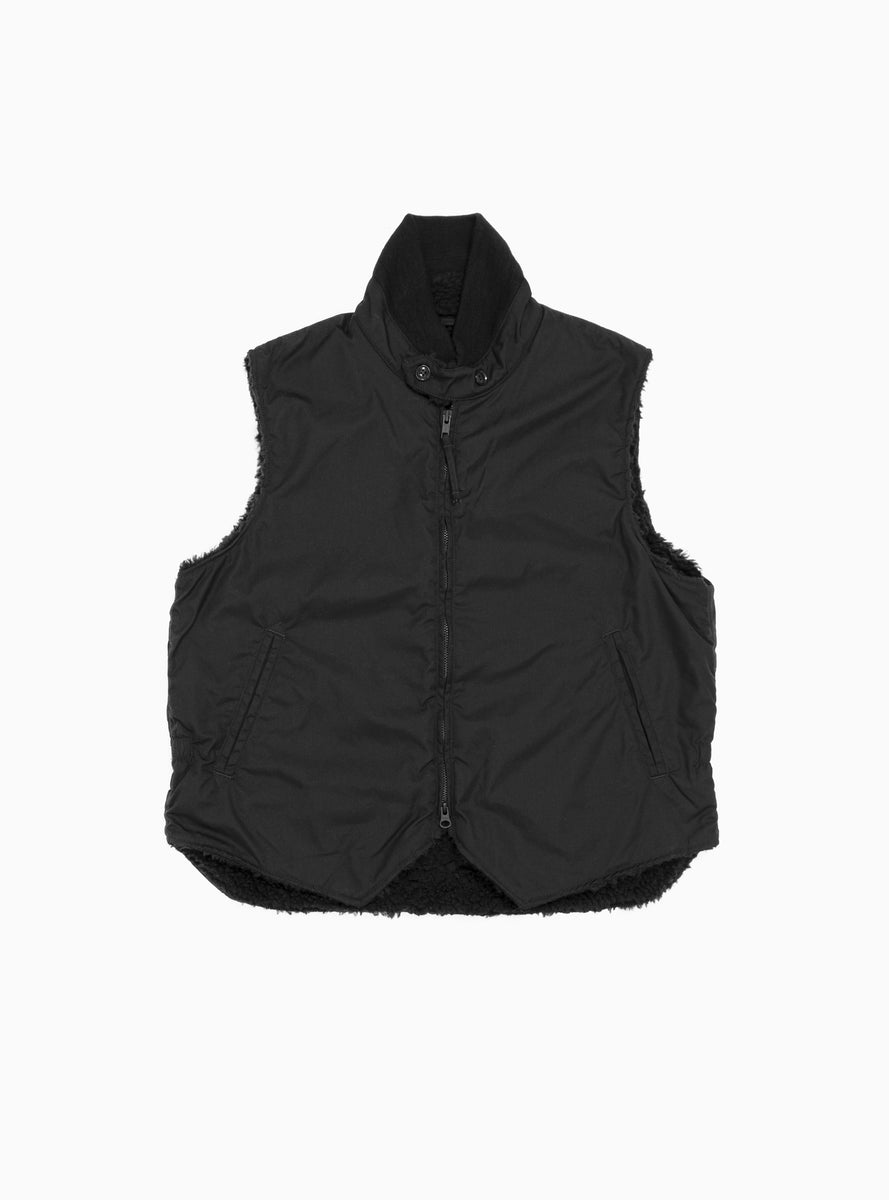 LL Poplin Vest Black by Engineered Garments | Couverture & The Garbstore