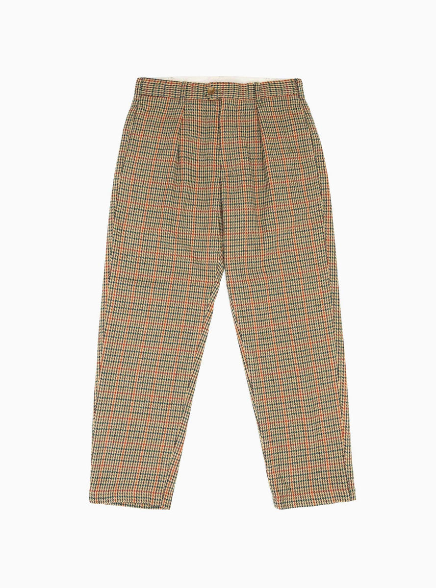 Carlyle Trousers Khaki Gunclub Check by Engineered Garments