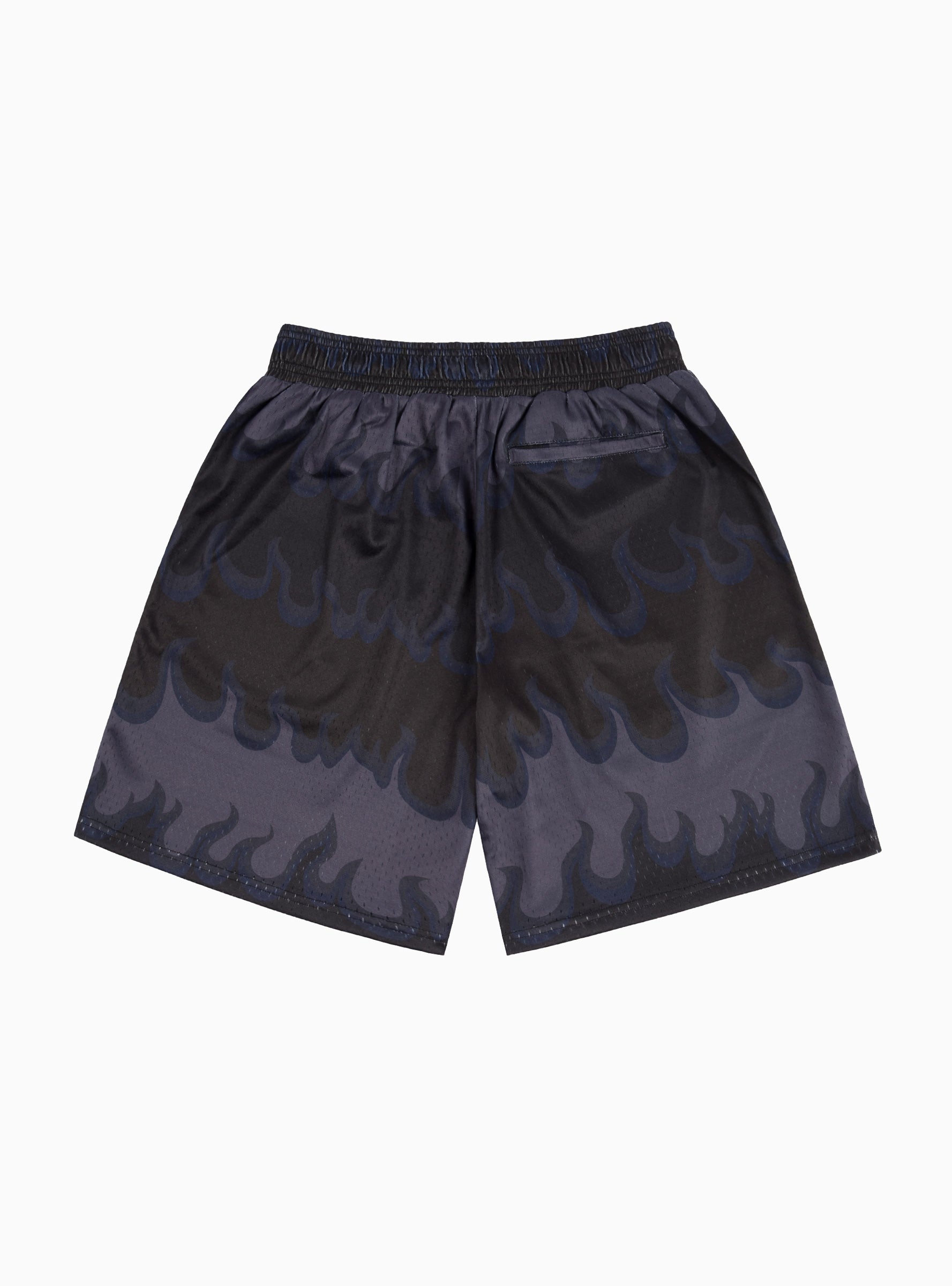 Space Flame Mesh Shorts Black by Dime | Couverture & The Garbstore