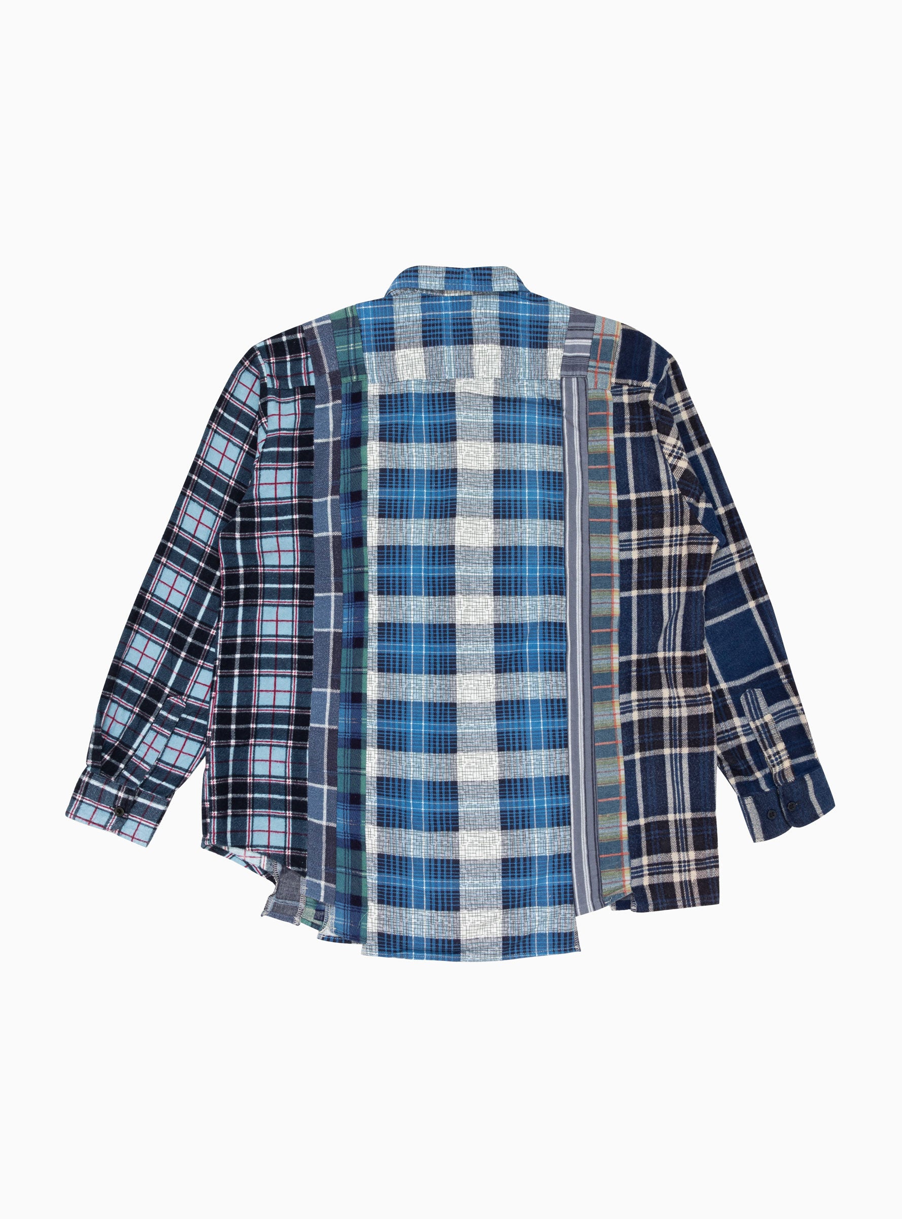 Rebuild 7 Cuts Flannel Shirt Multi Blue by Needles | Couverture & The ...