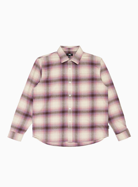 Bay Plaid Shirt Berry by Stussy | Couverture & The Garbstore