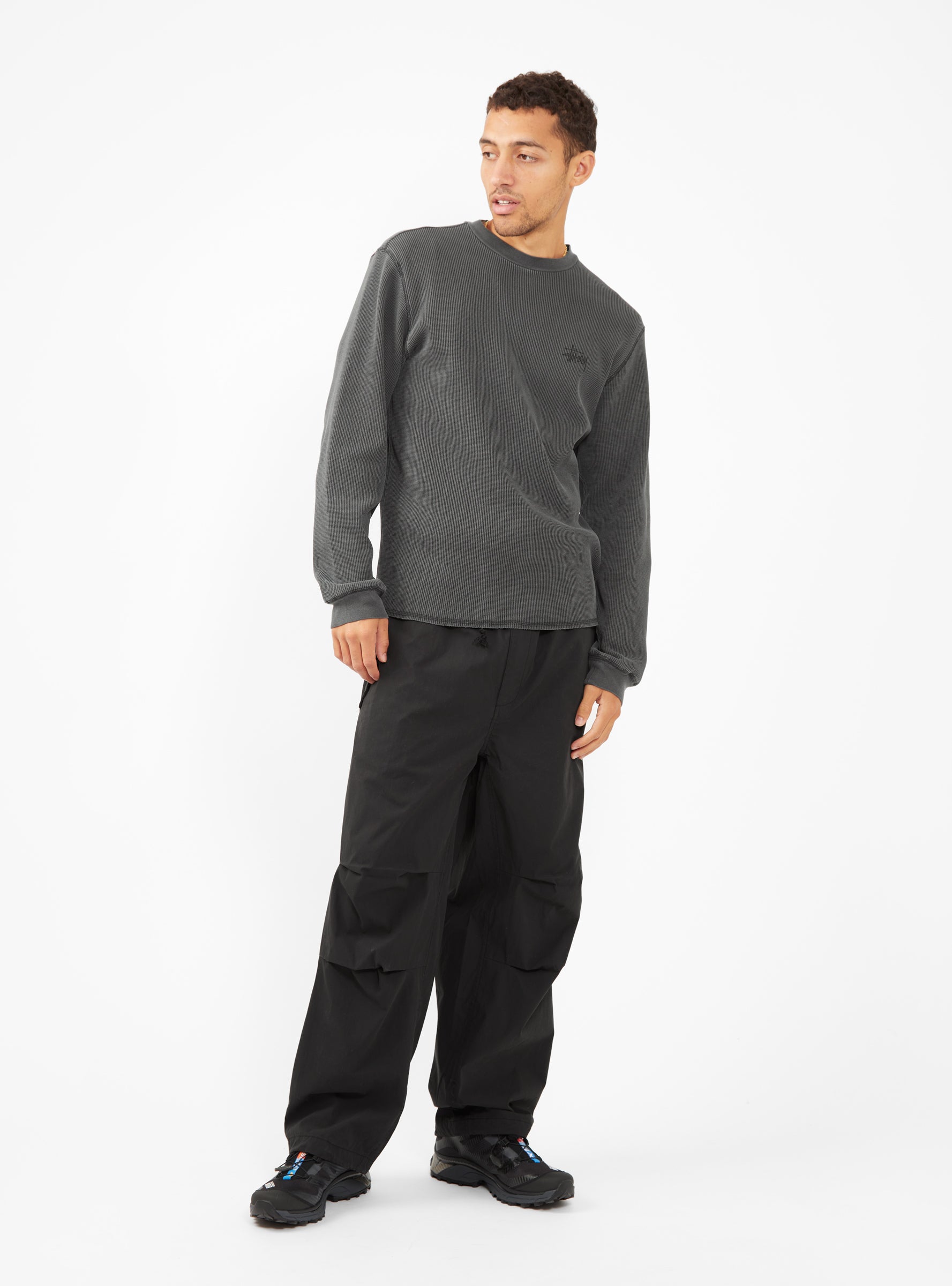 Basic Stock Thermal Top Black