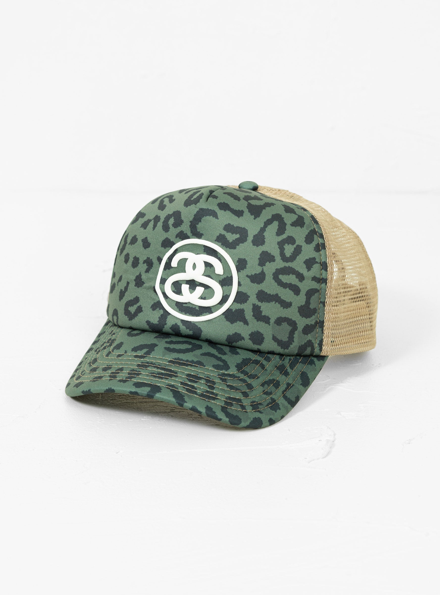 SS Link Trucker Cap Green Leopard