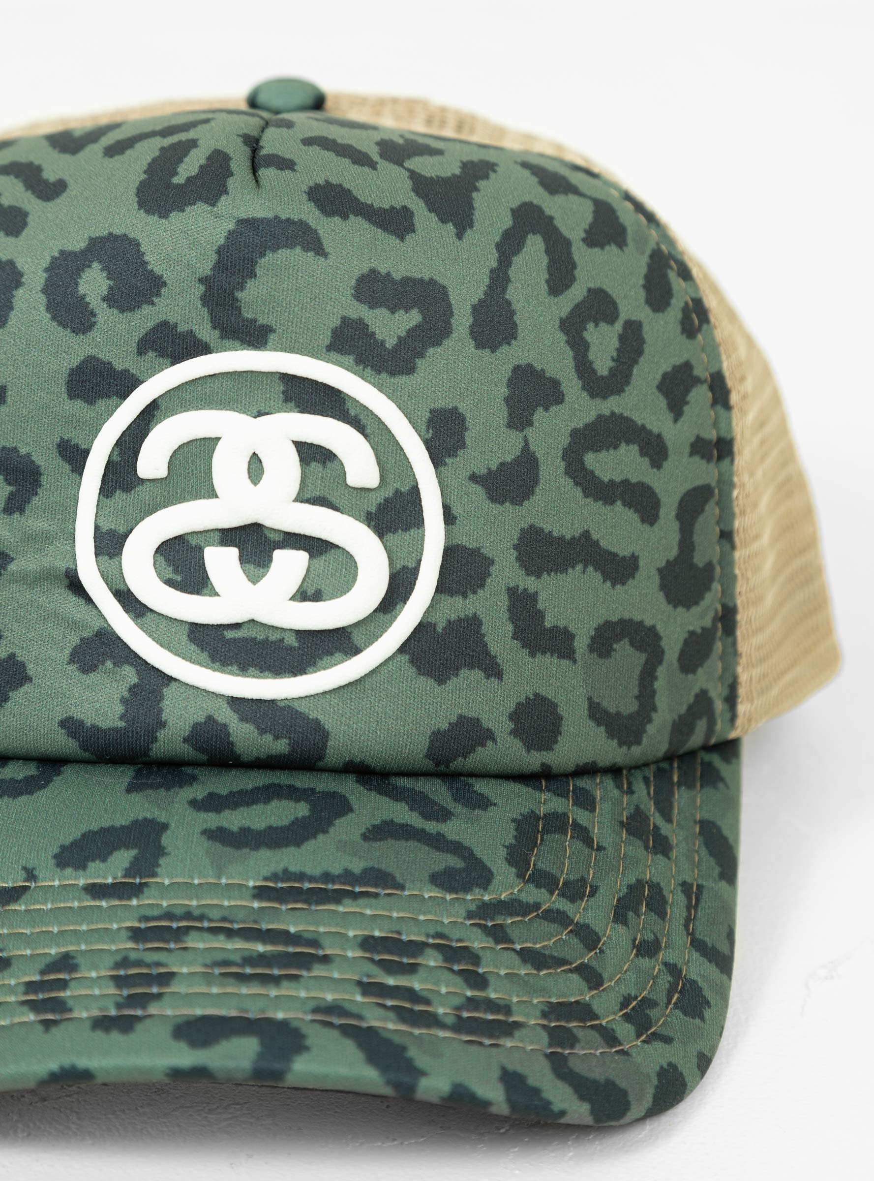 SS Link Trucker Cap Green Leopard