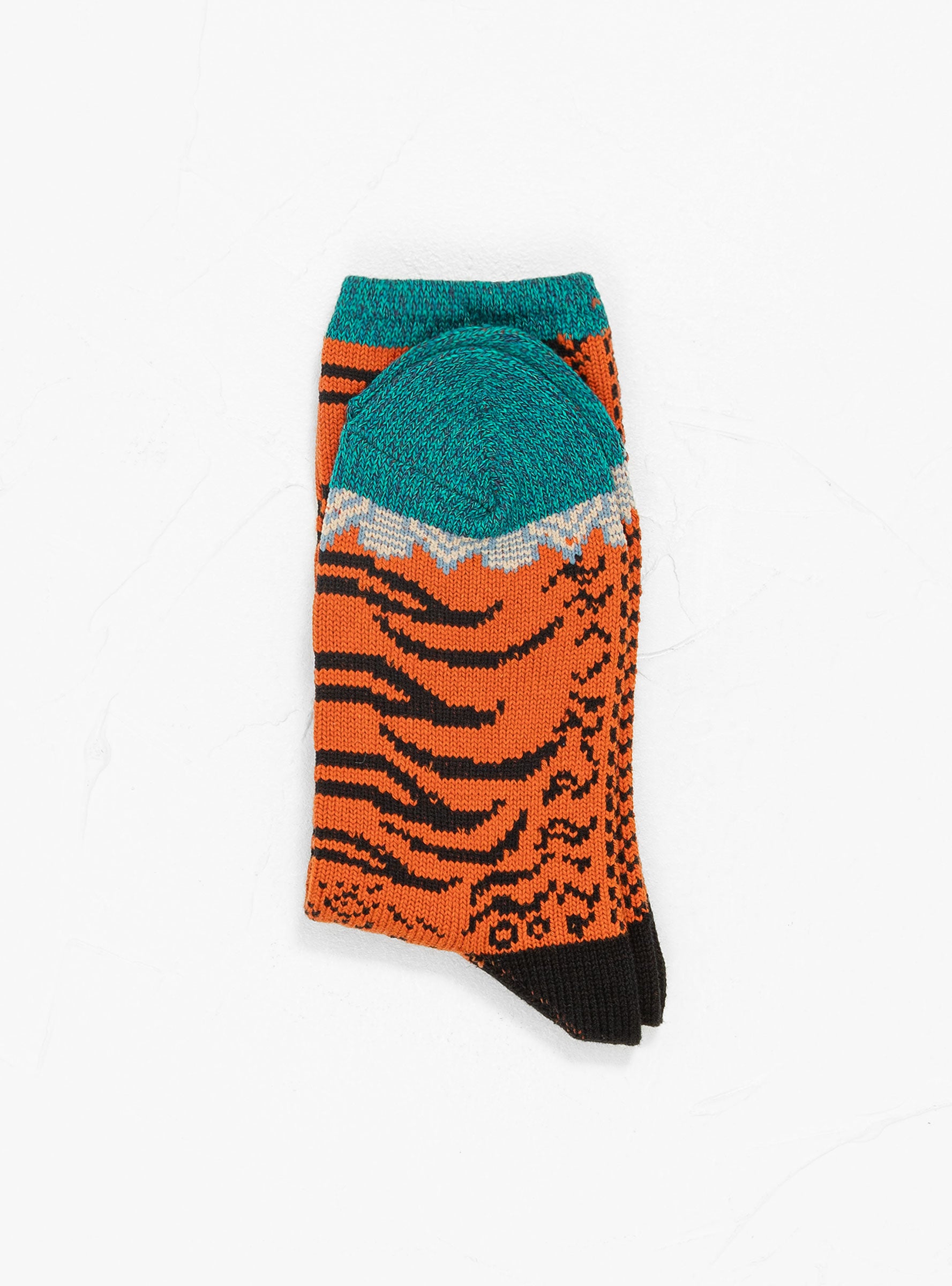 84 Yarns Nepal Tiger Socks - Orange