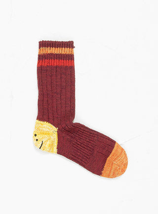 60 Yarns Grandrelle Ivy Happy Socks Burgundy by Kapital | Couverture & The Garbstore