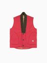 Dotera Canvas Vest Pink & Red by Kapital | Couverture & The Garbstore