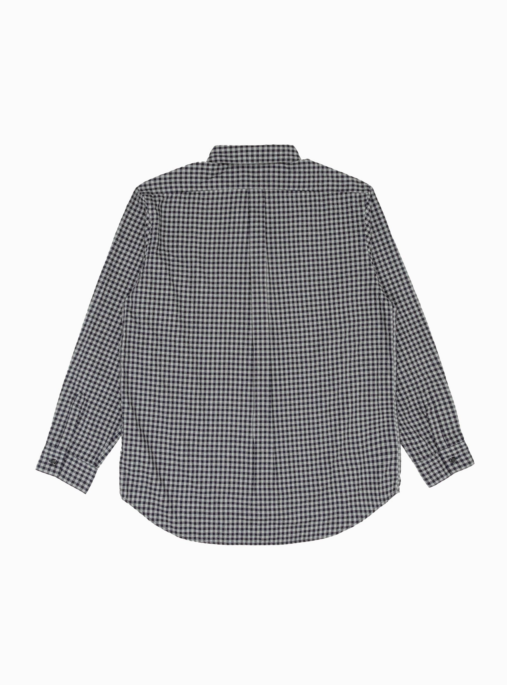 Regular Collar Wind Shirt Navy