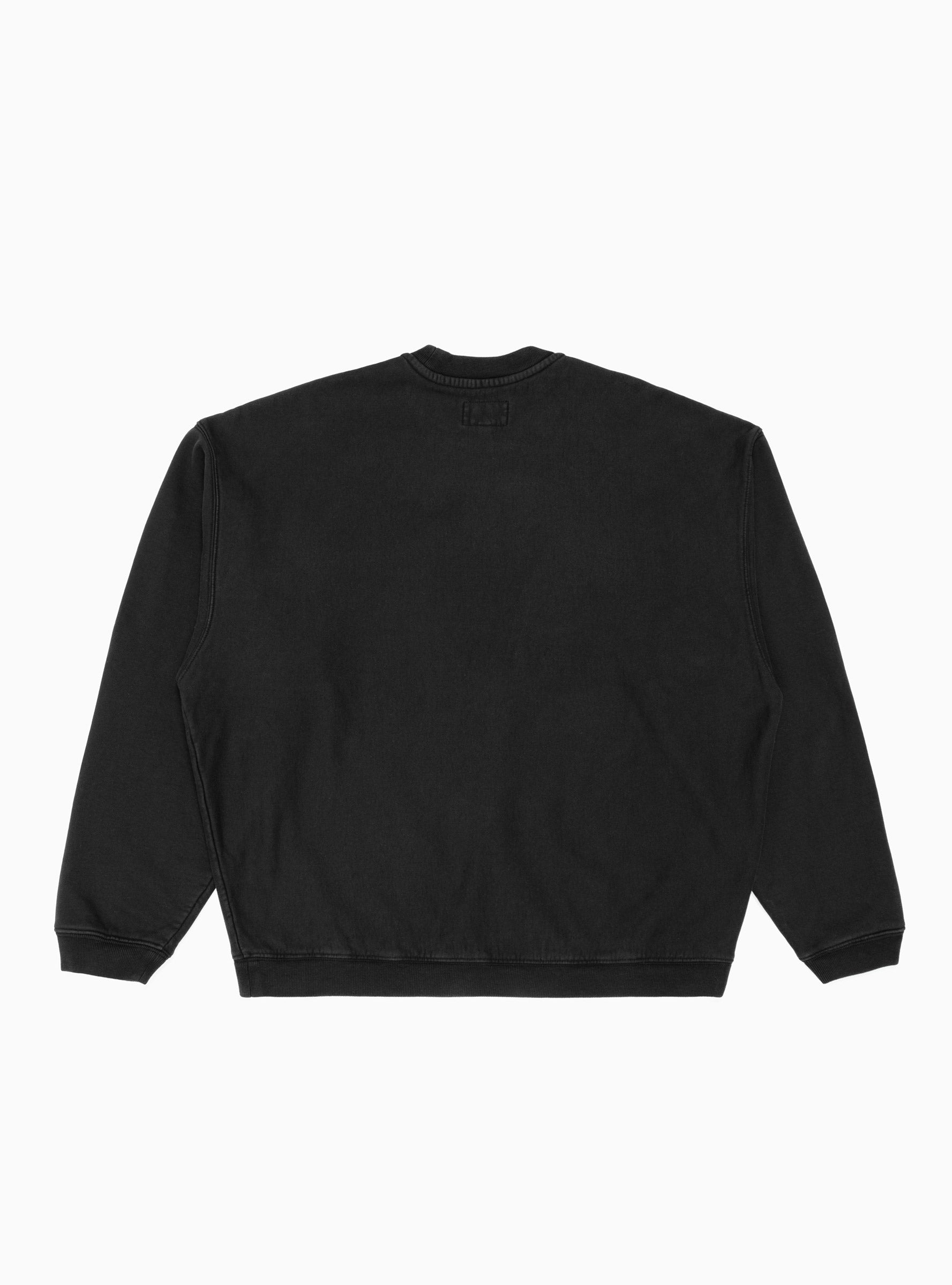 Varsity Oversized Sweatshirt Black by Stüssy | Couverture & The Garbstore