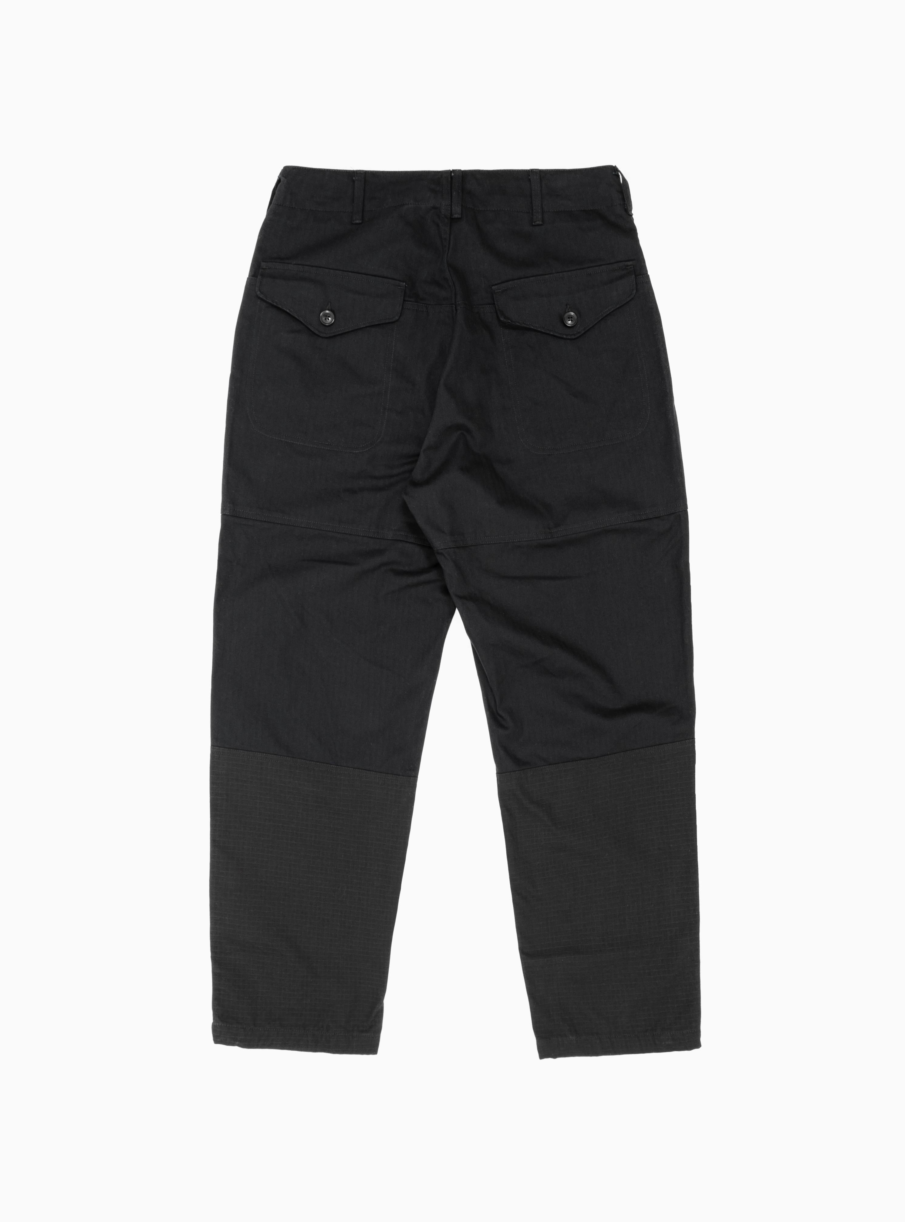 Field Herringbone Twill Trousers Black by Engineered Garments ...