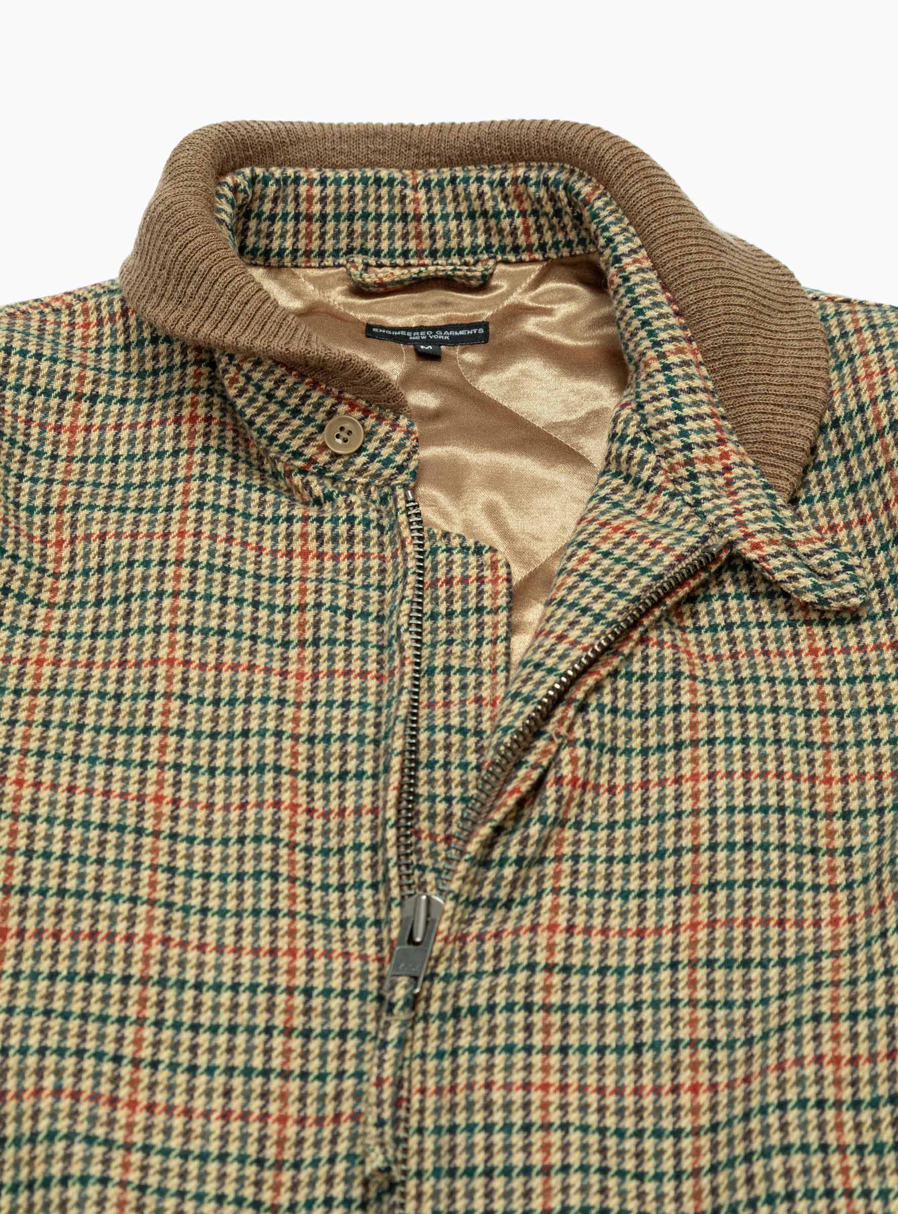 LL Jacket Khaki Gunclub Check by Engineered Garments | Couverture