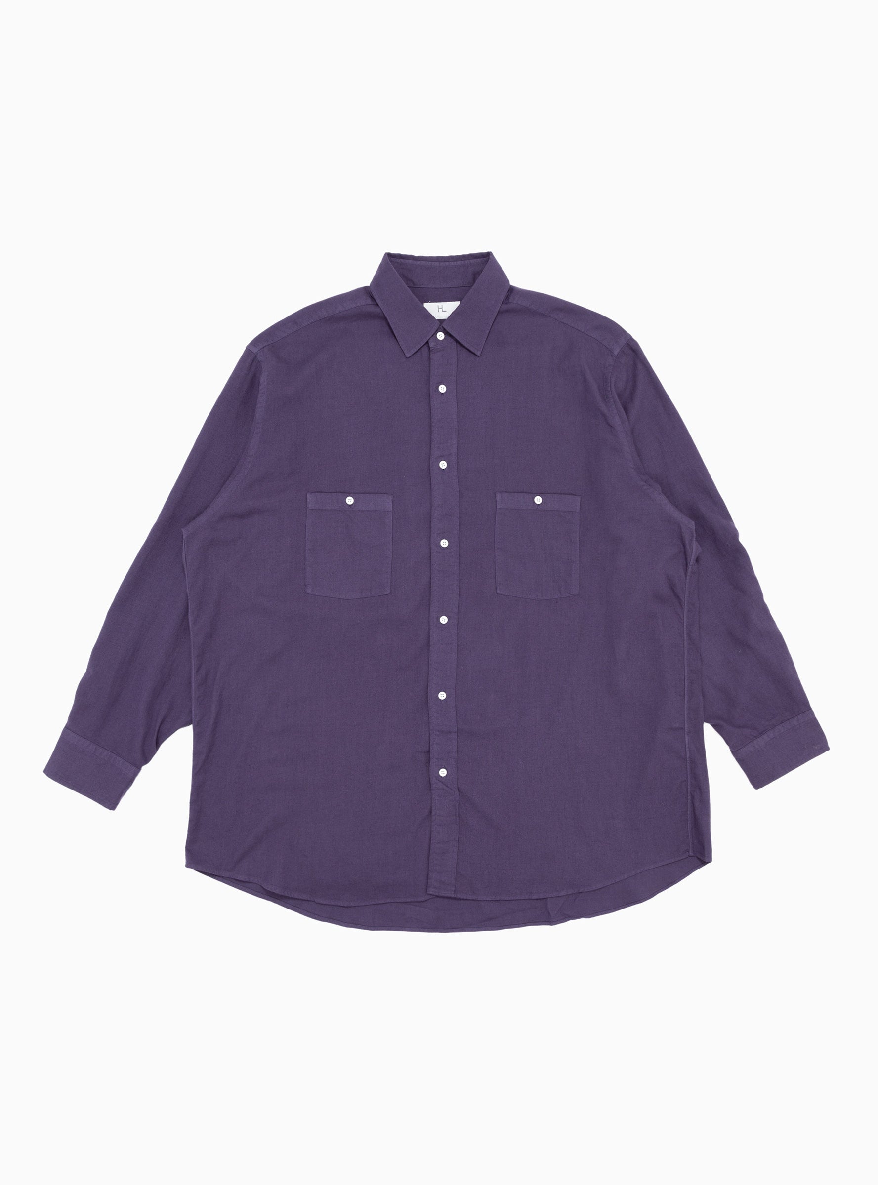 Cotton & Cashmere Work Shirt Purple by HERILL | Couverture & The Garbstore