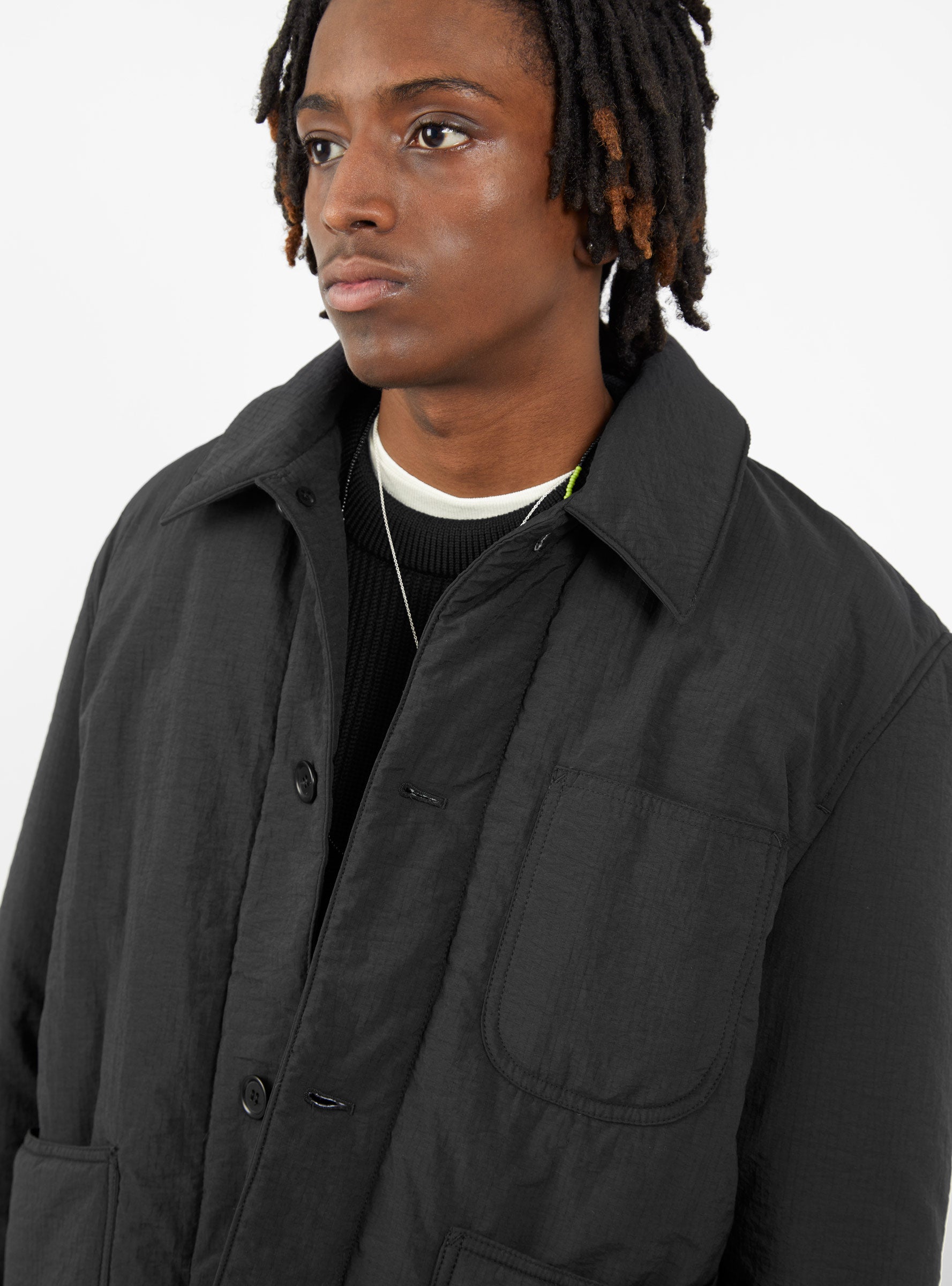 Labour Chore Jacket Black by YMC Couverture The Garbstore