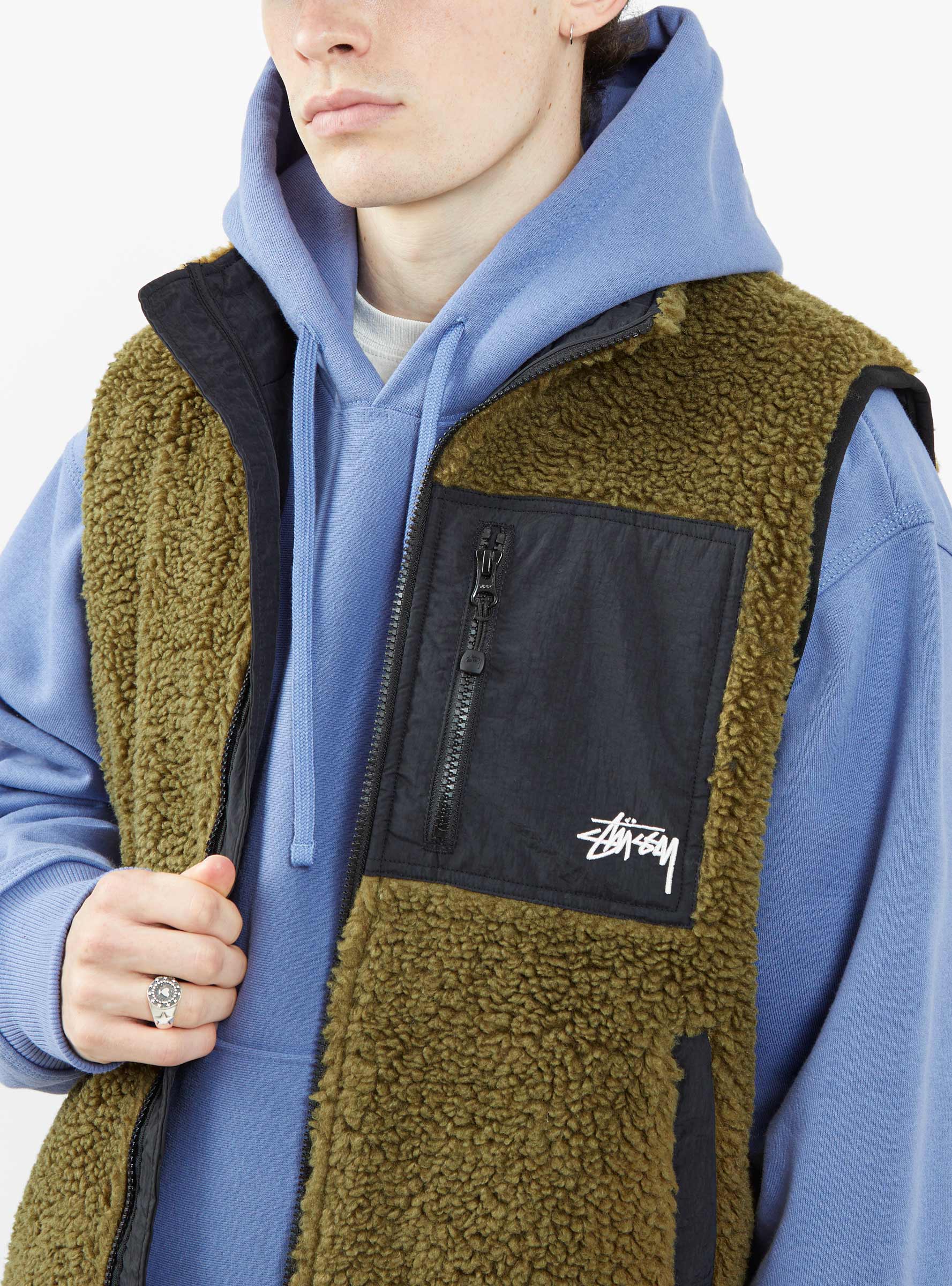 Stussy on sale fleece vest