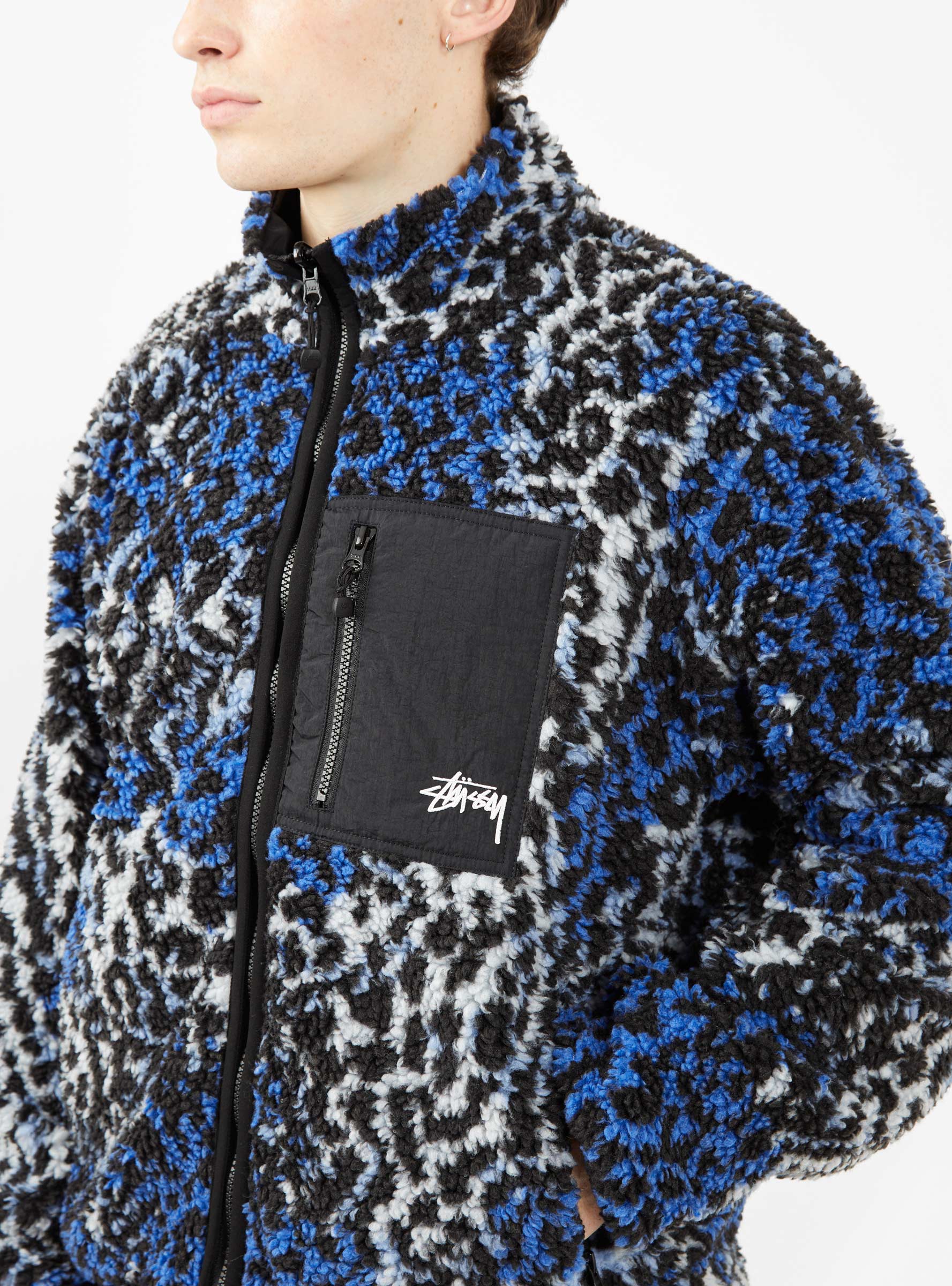 Stussy sherpa fleece on sale jacket