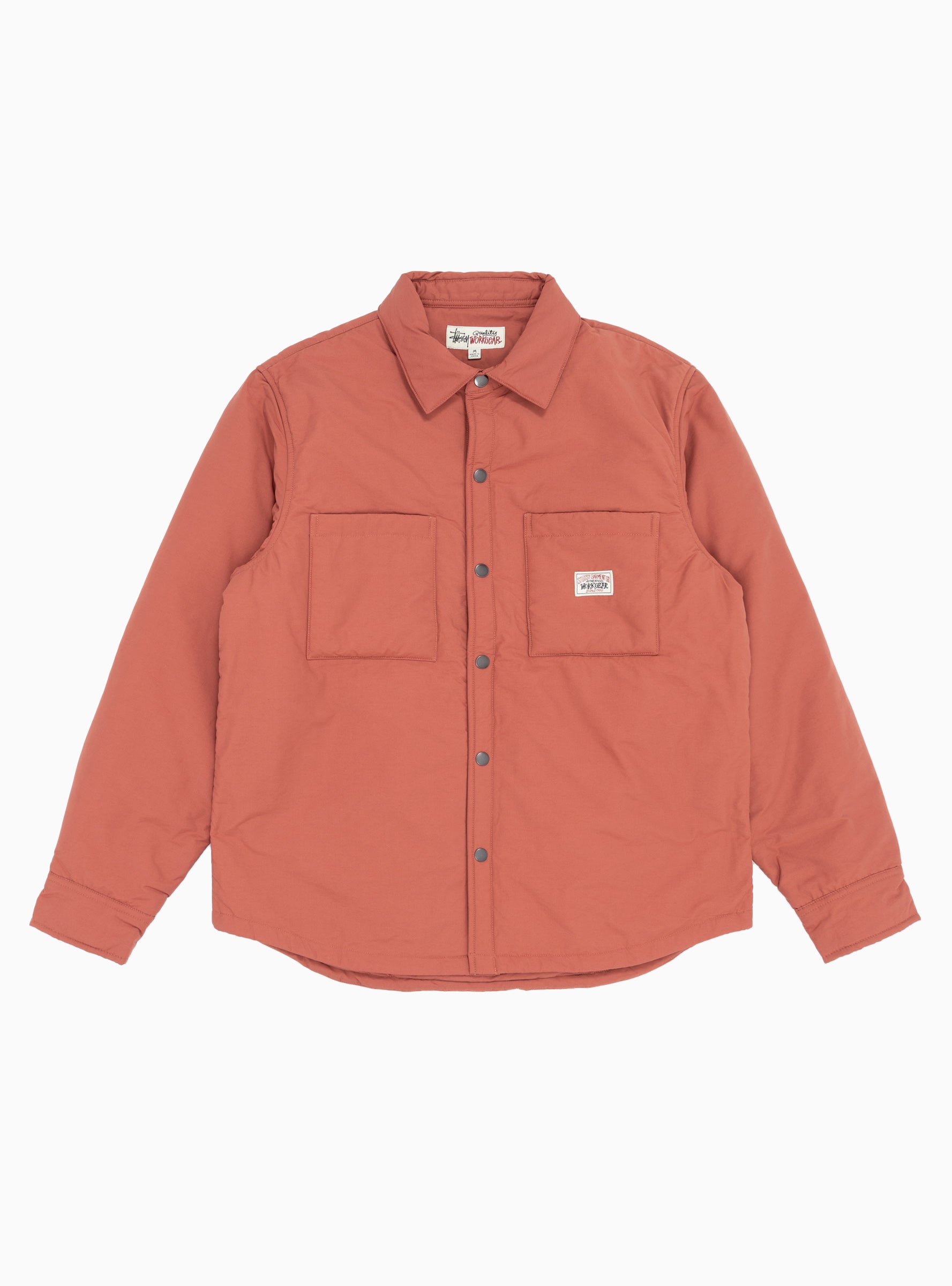 Padded Tech Over Shirt Brick Red