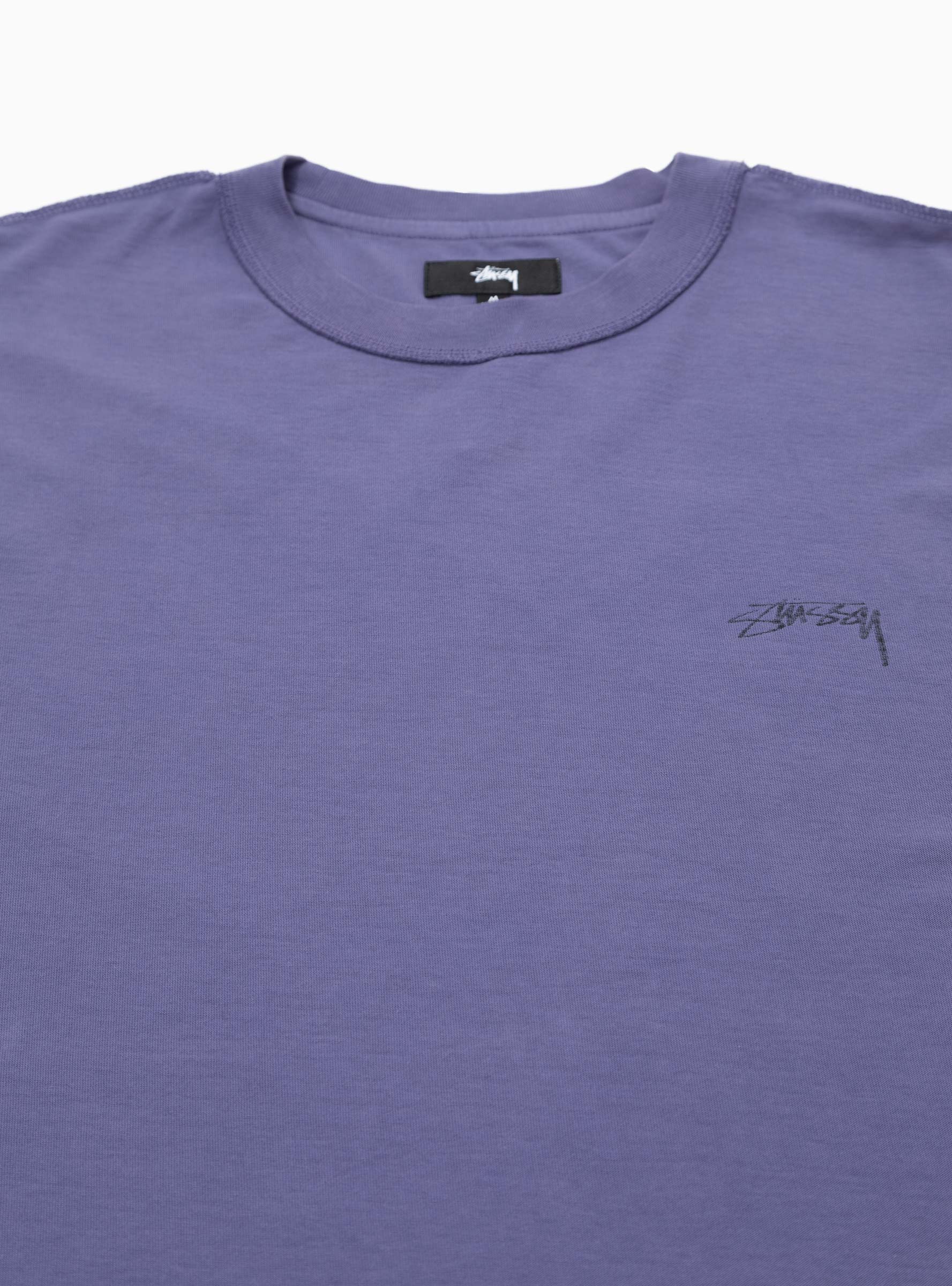 Inside Out Pigment Dyed T-shirt Deep Cobalt Blue by Stüssy