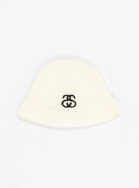 SS Link Knit Bucket Hat Bone by Stüssy | Couverture & The Garbstore